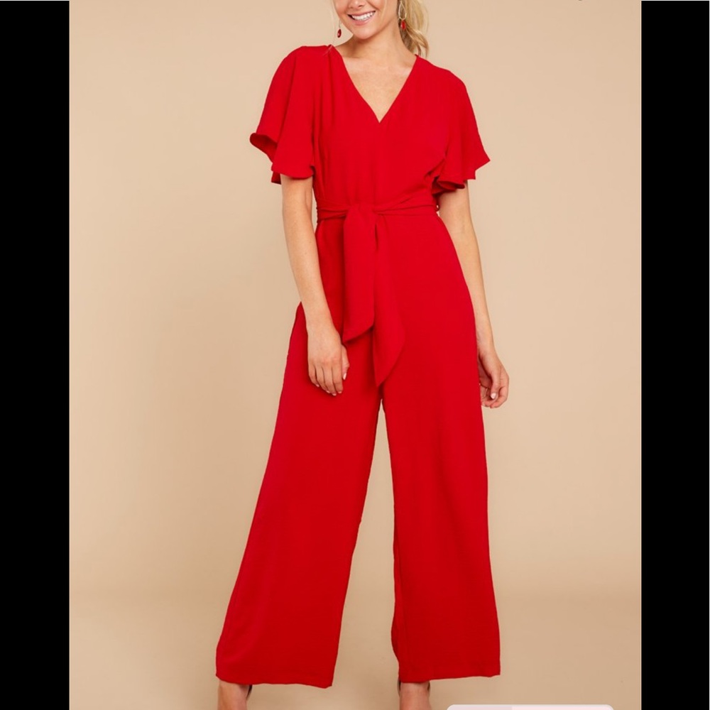 Red jumpsuit